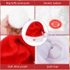 Janmercy 2 Pcs Singing and Dancing Christmas Hat Electric Swing Moving Santa Cap Plush Red Musical Funny Xmas Toy Hat for Christmas New Year Party Supplies Xmas view 2