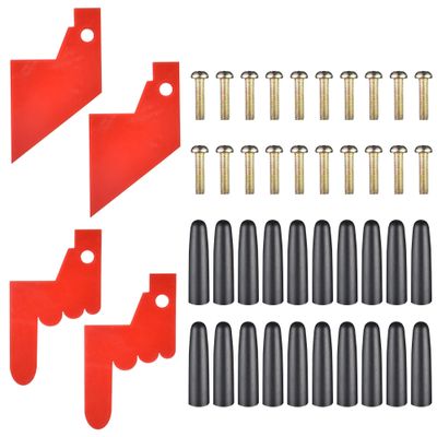 WinSpin Spinning Wheel Red Pointer, Pegs & Nuts Replacement Kit Prize Wheel Replacement Parts for Game Tradeshow Carnival, (20 Pegs, 20 Nuts and 4 Pointers)