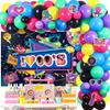 Jollyboom Y2K Party Decorations, Back to the 00s Party Decorations Backdrop Balloon Arch for Early 2000s Hip Hop Decor Y2K 00 Retro 2000s Birthday view 2