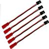 5Pairs JST Plug to JR Connector Male Female Cable Servo Adapter Cable 22AWG 10CM Silicone Wire for RC Cars Trucks Plane RC FPV Racing Drone Helicopter view 2