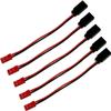 5Pairs JST Plug to JR Connector Male Female Cable Servo Adapter Cable 22AWG 10CM Silicone Wire for RC Cars Trucks Plane RC FPV Racing Drone Helicopter view 3