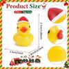 50Pcs Mini Resin Ducks, Mini Christmas Ducks Miniature Duck Figures Ornament for Craft, Dollhouse, Garden Decoration, Home Decorations Christmas Party Favors Gift view 2