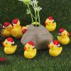 50Pcs Mini Resin Ducks, Mini Christmas Ducks Miniature Duck Figures Ornament for Craft, Dollhouse, Garden Decoration, Home Decorations Christmas Party Favors Gift view 4