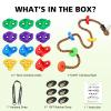12 Ninja Tree Climbing Holds and 6.56FT Climbing Rope for Kids, Tree Climber Climbing Kit for Outdoor Ninja Warrior Obstacle Course Training view 3