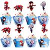 12pc Spidey and His Amazing Friends Cupcake Topper And Cupcake Wrapper, Birthday Party Cake Decorate Kids' Party Cake Decorate Supplies view 1