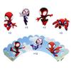 12pc Spidey and His Amazing Friends Cupcake Topper And Cupcake Wrapper, Birthday Party Cake Decorate Kids' Party Cake Decorate Supplies view 3