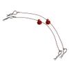 Mxfans 4Pcs 1/10 RC Car Body Clips Pins 155mm Body Clips Pins Wire with Screw Retainer N10259R Red view 2