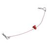 Mxfans 4Pcs 1/10 RC Car Body Clips Pins 155mm Body Clips Pins Wire with Screw Retainer N10259R Red view 3