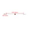 Mxfans 4Pcs 1/10 RC Car Body Clips Pins 155mm Body Clips Pins Wire with Screw Retainer N10259R Red view 4