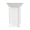 LUOZZY Miniature Door 1:12 Dollhouse Miniature Wooden Door White Mini House Doll for Fairy Garden Dollhouse Accessories view 1