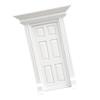 LUOZZY Miniature Door 1:12 Dollhouse Miniature Wooden Door White Mini House Doll for Fairy Garden Dollhouse Accessories view 4