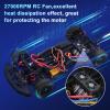 [2 Pack] Twin RC Motor Cooling Fans Surpass Hobby 30mm RC Car Motor Fan with Metal Heatsink for Diameter 40-42mm Motor for 1/8 1/7 RC Car Truck view 4