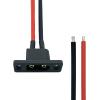 2Pcs Amass XT90E-M Plug Male Battery Connector Mountable Pigtail Cable, XT90 Panel Mount Connector with 30cm Cable for RC Lipo Battery FPV Racing Aircraft Drone view 4