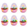 Gyufise 24 Pcs Rainbow Clouds Cupcake Toppers - Glitter Sun Cupcake Picks for Boys & Girls - Rainbow Theme Baby Shower & Birthday Party Decorations view 1
