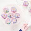 Gyufise 24 Pcs Rainbow Clouds Cupcake Toppers - Glitter Sun Cupcake Picks for Boys & Girls - Rainbow Theme Baby Shower & Birthday Party Decorations view 3