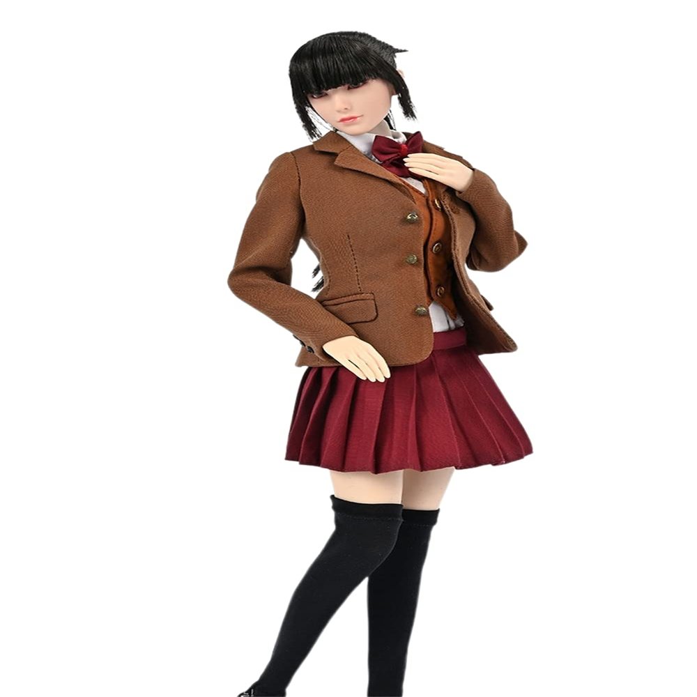 1/6 Scale Female Clothes,Female Skirt Suit Coat Shirt Clothing for 12inch Phicen TBLeague JO Action Figure (A)