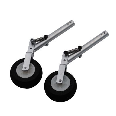 DKNTZO RC Airplane Plane Landing Gear, 2 Pcs Double Spring Shock Absorber Kneeling Landing Gear Suitable for 3-4kg RC Plane Airplane DIY Fix Wing Models Part (Color : Dia. 4mm x H135mm)