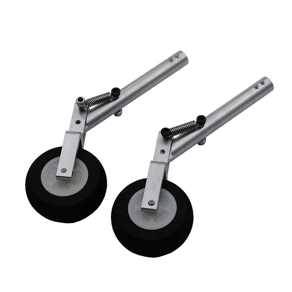 DKNTZO RC Airplane Plane Landing Gear, 2 Pcs Double Spring Shock Absorber Kneeling Landing Gear Suitable for 3-4kg RC Plane Airplane DIY Fix Wing Models Part (Color : Dia. 4mm x H135mm)