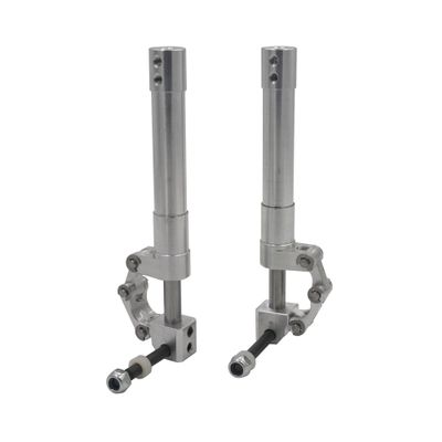 DKNTZO RC Jet EDF Plane Electronic Landing Gear, 1 Pair Aluminum 5mm Height 70mm to 160mm Spring Back Damping Kneeling Landing Gear Retract 3-4kg for RC Model Aircraft Jet EDF Plane Part