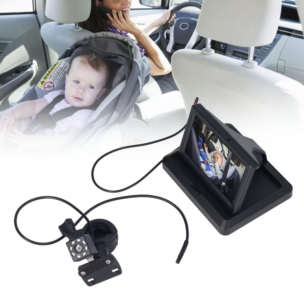 Baby Car Camera Car Baby Camera Night Vision 140 Wide View Rear Facing Seat Camera for Infant Car Camera for Baby(5.0in)