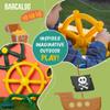 Barcaloo Kids Playground Pirate Ship Steering Wheel - Yellow Jungle Gym Toy for Swing Set, Children's Simulation Playset, Toddler Pirate Ship Toys view 4