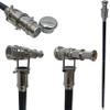 Medieval Replicas Nautical Wooden Walking Stick W/Silver Telescope Handle Collectible Wood Cane view 1