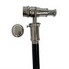 Medieval Replicas Nautical Wooden Walking Stick W/Silver Telescope Handle Collectible Wood Cane view 3