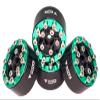 NHX RC 1.0" Aluminum Screw Style Beadlock Wheels (4) Green SCX24 view 1