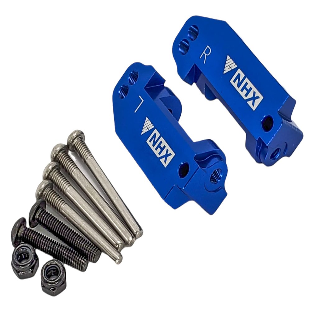 NHX RC Aluminum Front C Hub L/R -Blue : 1/10 Rustler Slash Stampede 2WD