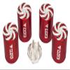 NHX RC Aluminum M6 Wheel Lock Nut Wheel Caps Lug Nuts (4) -Red :Axial 1/6 SCX6 view 1