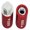 NHX RC Aluminum M6 Wheel Lock Nut Wheel Caps Lug Nuts (4) -Red :Axial 1/6 SCX6 view 3