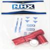 NHX RC Aluminum M6 Wheel Lock Nut Wheel Caps Lug Nuts (4) -Red :Axial 1/6 SCX6 view 4