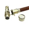 Medieval Replicas Walking Cane with Shiny Brass Telescope Handle Nautical Foldable Wooden Walking Stick Ideal Unisex view 1