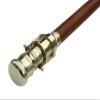Medieval Replicas Walking Cane with Shiny Brass Telescope Handle Nautical Foldable Wooden Walking Stick Ideal Unisex view 3