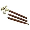 Medieval Replicas Walking Cane with Shiny Brass Telescope Handle Nautical Foldable Wooden Walking Stick Ideal Unisex view 4