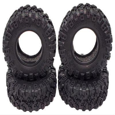 NHX RC All Terrain 1.0" Tires with Foam OD:52mm ID:25mm (4): SCX24