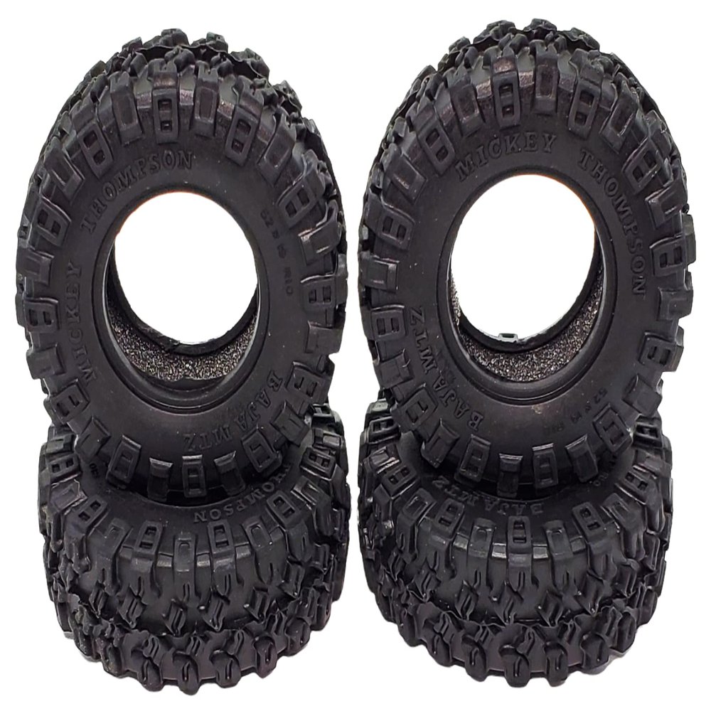 NHX RC All Terrain 1.0" Tires with Foam OD:52mm ID:25mm (4): SCX24