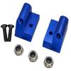 NHX RC Aluminum Front Lower Bulkhead -Blue: 1/10 2WD Slash Rustler Stampede Bandit view 4