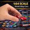 25 Piece Diecast Cars Pack Toy Playset in Storage Carrying Tub - 1:64 Scale Metal Alloy Die-cast Vehicles Collection for Kids view 3