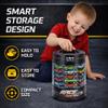 25 Piece Diecast Cars Pack Toy Playset in Storage Carrying Tub - 1:64 Scale Metal Alloy Die-cast Vehicles Collection for Kids view 4
