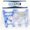 NHX RC Aluminum Rear Suspension A-Arms -Blue :1/10 2WD Slash Rustler Stampede Bandit view 4