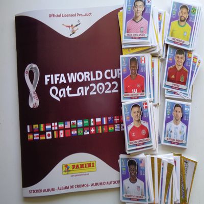PANINI World Cup Qatar 2022 Complete 670 Sticker Collection + Album , White