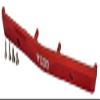 NHX RC Aluminum Front Bumper Mount -Red :Axial SCX24 C10 view 1
