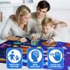 OKOOKO Solar System Felt Story Board Set 41PCS 43x29inch Outer Space Universe Storytelling with Hooks Astronaut Planets Galaxy Preschool Craft Early Learning Interactive Play Kit for Toddlers Kids 4+ view 3