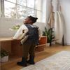 Baby Tula Mini Toy Carrier for Dolls and Stuffed Animals, Child-Sized Toy Carrier with Adjustable Straps, Soft Fabric and Easy Fit for Kids' Imaginative Play - Discover (Black/Stars) view 3
