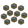 LITKO Premium Printed Mecha Battlefield Terrain Tokens | Compatible with BattleTech | Set of 10 (Rough Ground) view 1