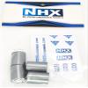 NHX RC Aluminum M6 Wheel Lock Nut Wheel Caps Lug Nuts (4) -Silver:Axial 1/6 SCX6 view 4