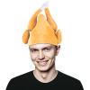 Domkier Men's Roasted Turkey Hat Thanksgiving Plush Turkey Costume Funny Hat Thanksgiving Holiday Party Favors Supplies view 4