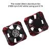 ARRAROWN RC Cooling Fan 35mm 21000RPM 8.4V Aluminum ESC Heatsink for RC Car 1/8 1/10 Scale 3650,3660,3670 Brushless Motor (Black+Red) view 2