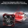 ARRAROWN RC Cooling Fan 35mm 21000RPM 8.4V Aluminum ESC Heatsink for RC Car 1/8 1/10 Scale 3650,3660,3670 Brushless Motor (Black+Red) view 4